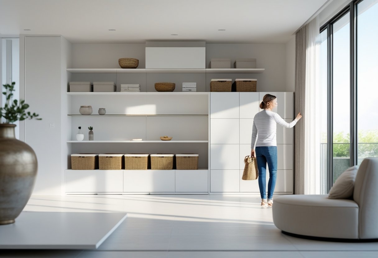 Sådan organiserer du dit hjem med smarte opbevaringsløsninger og opdag en flot gulvvase